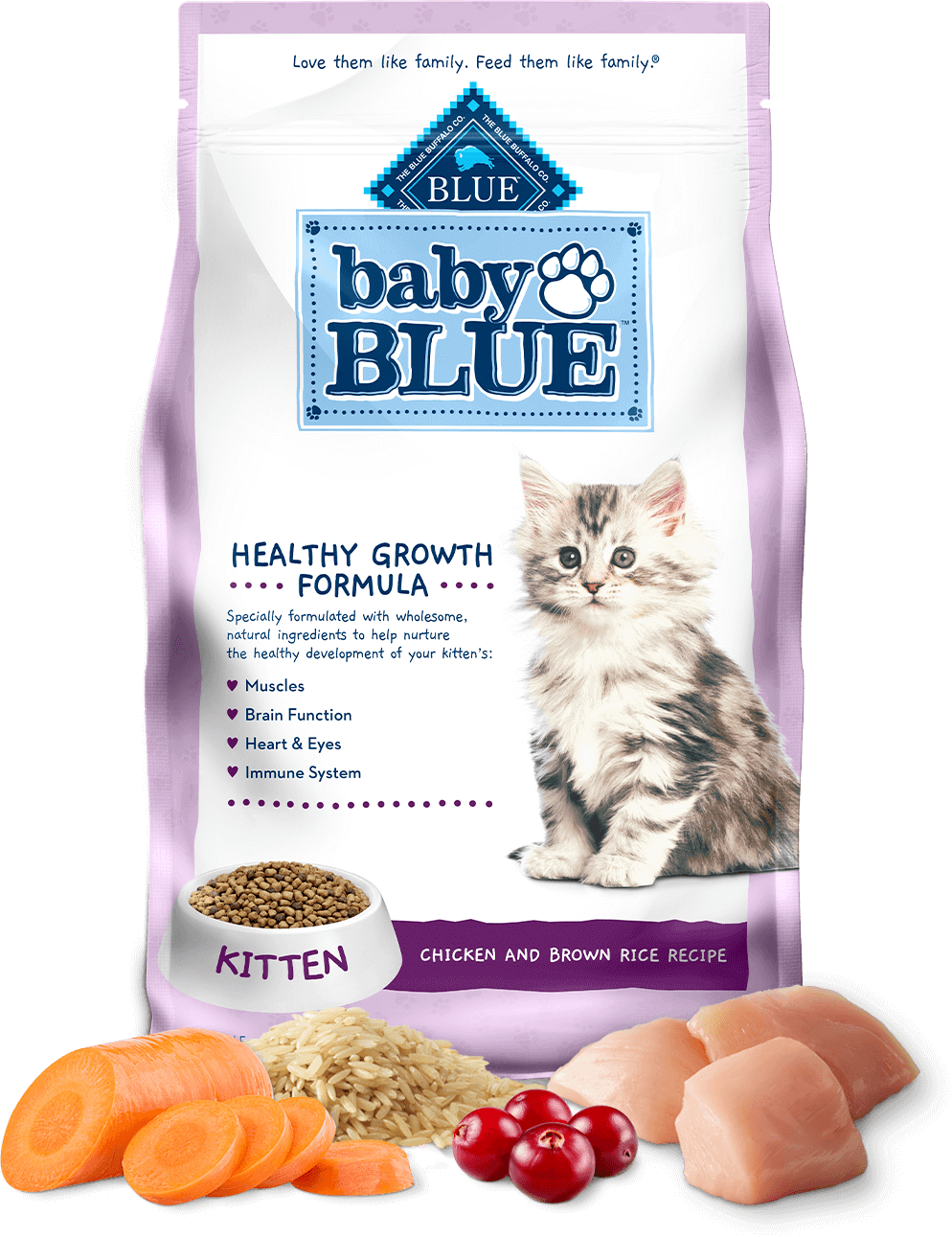BLUE Buffalo Baby Chicken And Brown Rice Recipe - Kitten (Dry)